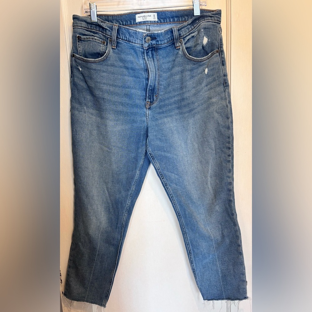 Abercrombie & Fitch High Rise Jeans Sz 32 Stretch Medium Wash